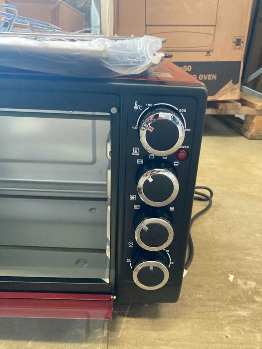 Електрична піч,духовка з конвекцією і грилем 35л,бордова без предоплат