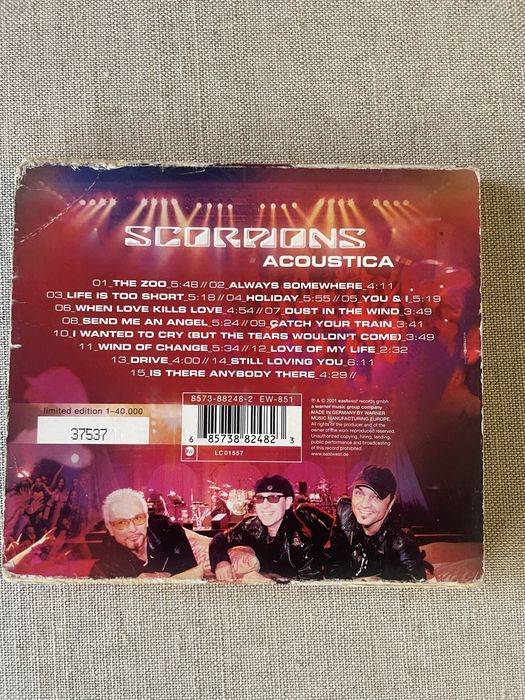 Scorpions ACOUSTICA - edição limitada