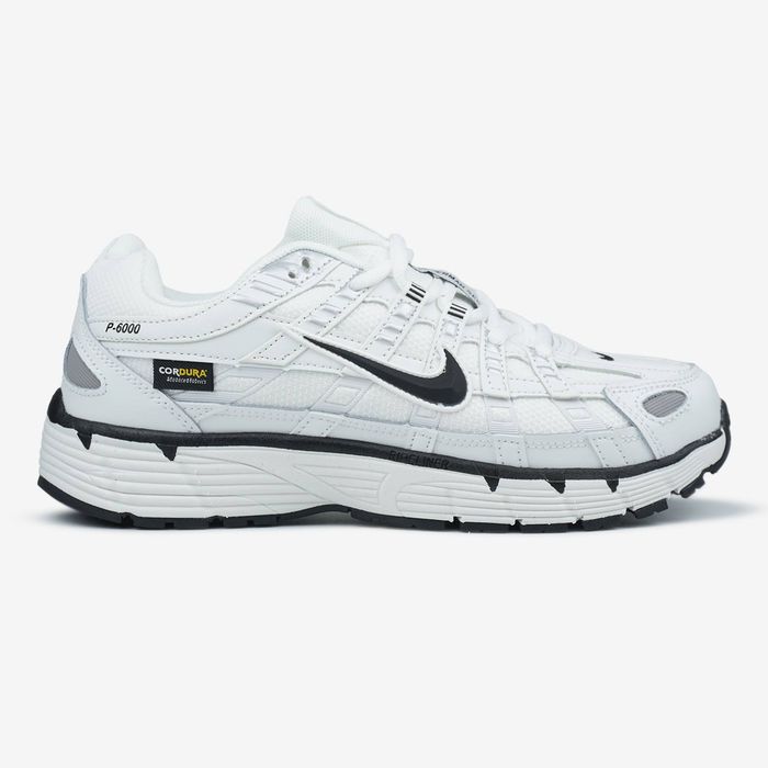 Кросівки Кроссовки Nike P-6000 Swoosh Cordura White Black Белый Черный Білий Чорний Кросовки Демісезон