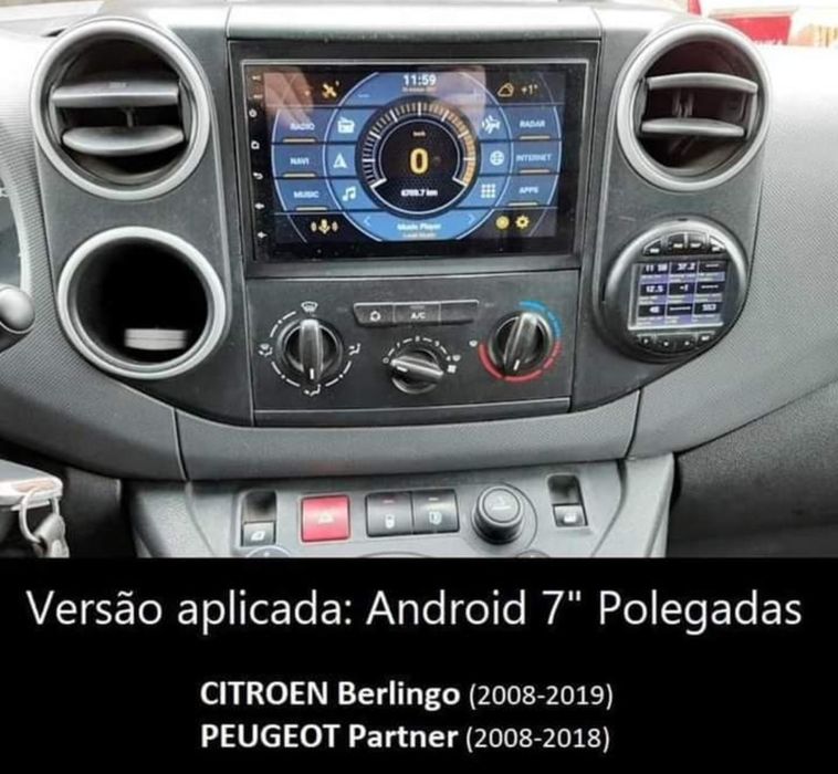 Radio Android Citroen Berlingo Jumpy Peugeot partner Expert Fiat Scudo
