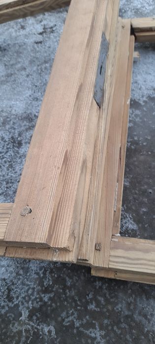 Okno ramy drewniane z 1940r. Lustro, obraz, loft czyste drewno