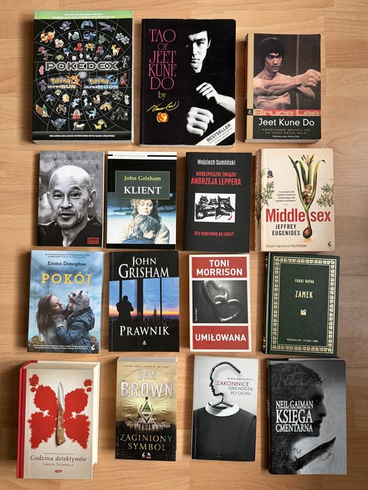 Książki beltrystyka kryminały horror bruce lee pokemon