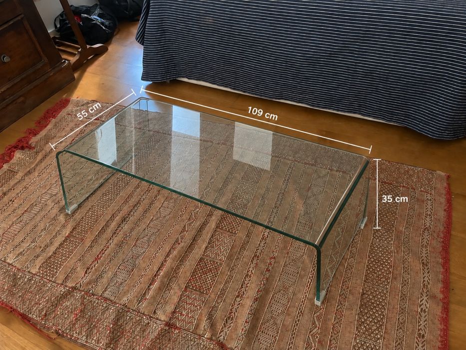 Mesa de centro vidro