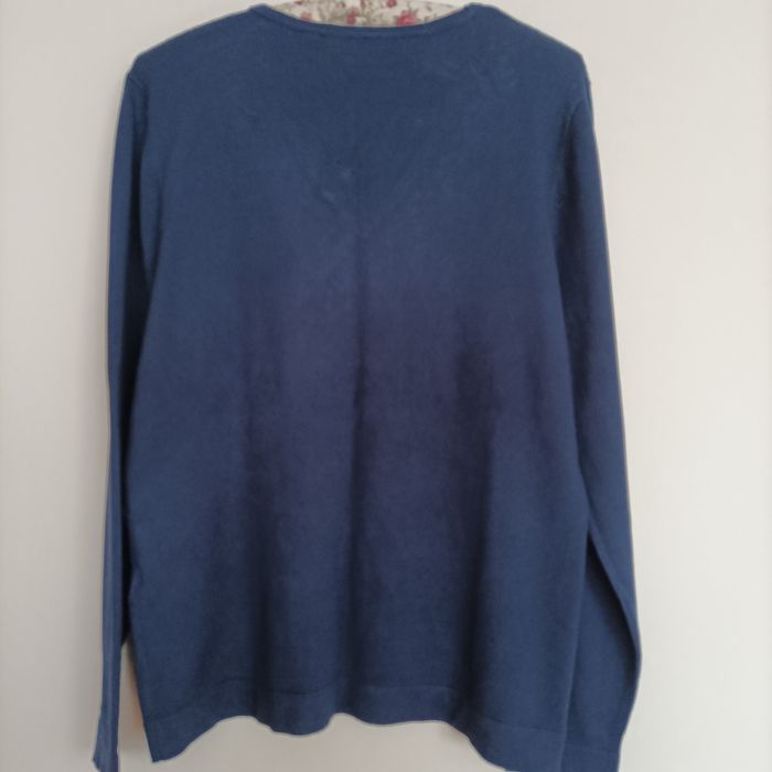 Granatowy sweter L