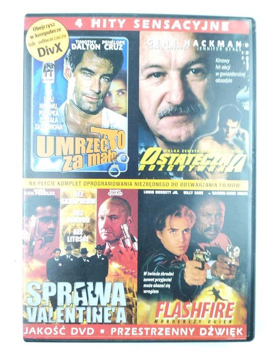 Zestaw 4 filmów DVD
