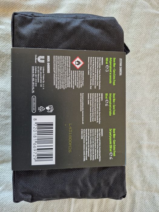 Dove men refresh zestaw set kosmetyczka kosmetyki dzień dziadka