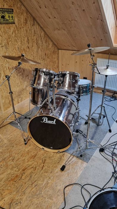 PEARL EXPORT+talerze - perkusja-kompletny zestaw!