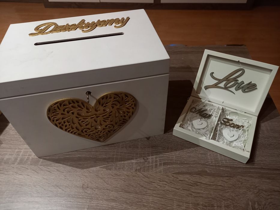 Ślub- Sprzedam pudełko na koperty i obrączki