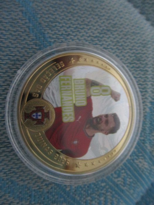 moedas da seleçao icoins 2026 bruno fernandes dourada