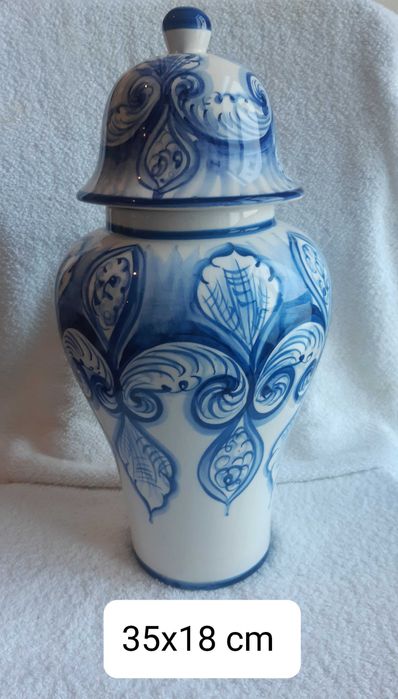 Belíssimo Pote em faiança Portuguesa