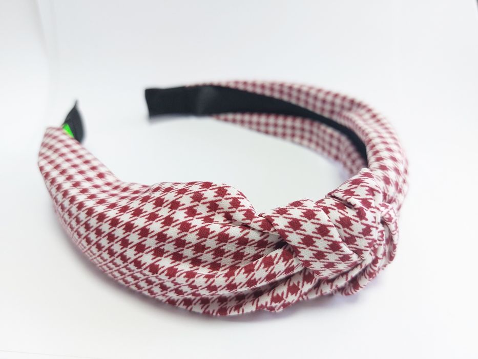 Opaska z węzłem w pepitkę