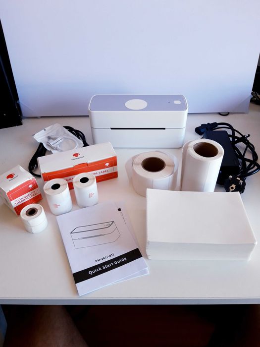 Impressora de etiquetas Bluetooth/USB (+rolos variados+folhas)425862825877196801