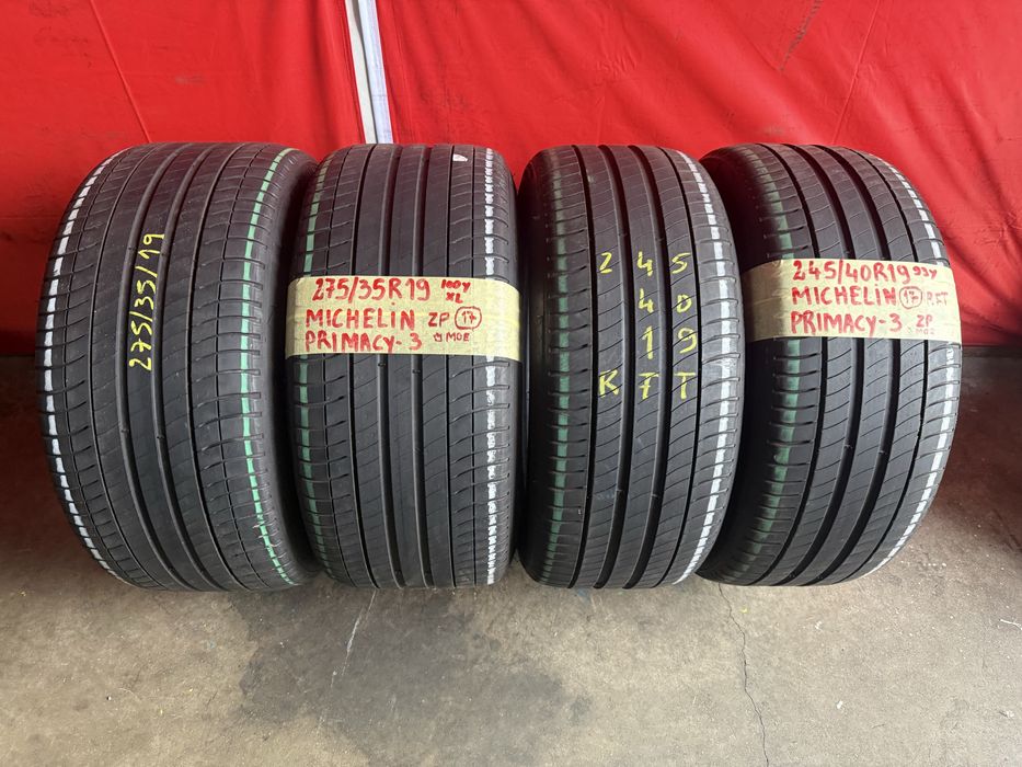 Pneus RFT 245/40/19 + 275/35/19 Michelin Tos do mesmo modelo Impecaveis