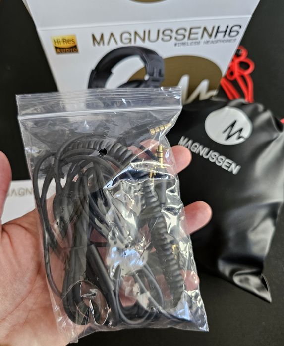 Nowe słuchawki bezprzewodowe Magnussen H6 czarne Bluetooth + jack