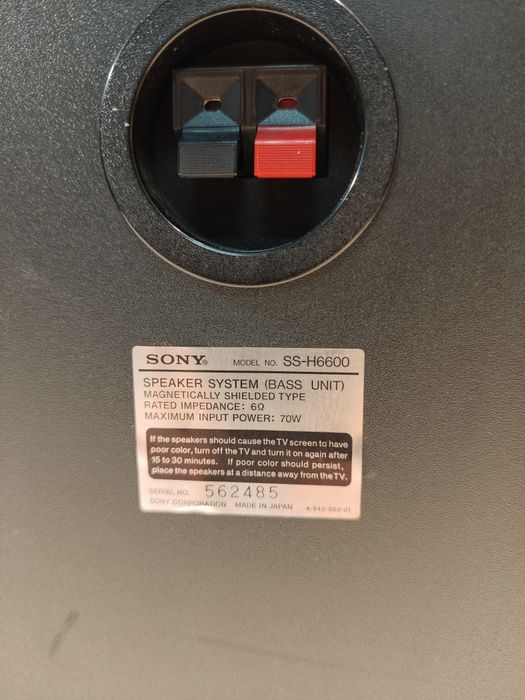 Kolumny Sony SS H 6600