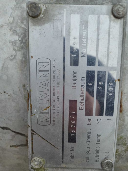 Bufory nierdzewne 600l  kwasoodporne Solidne rewizje 2 sztuki 4 mm ścianka