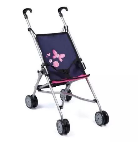 Wózek Dla Lalek Buggy, Różowo-Niebieski. Bayer