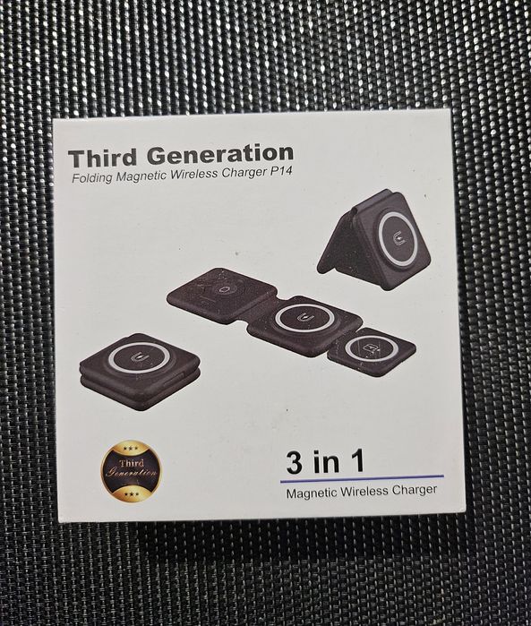 Indukcyjna Ładowarka Podróżna Składana 3w1