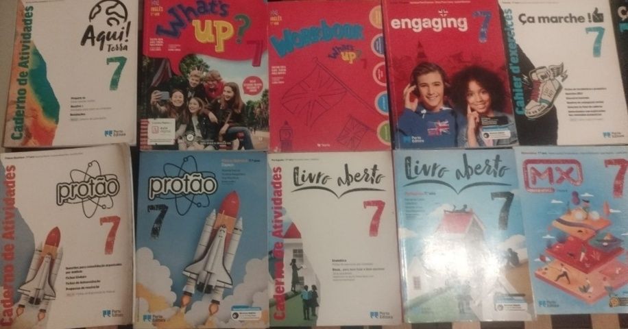 Livros escolares 5º 7º, 8º e 9º ano – bom estado