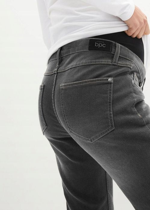 B.P.C spodnie ciążowe jeansy ciemnoszare ^48