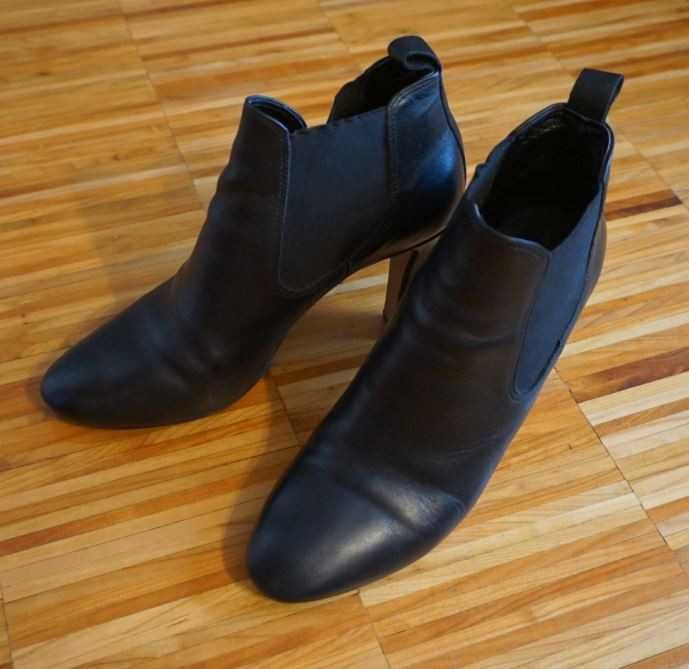 Prima Moda Botki 39 25,5 cm Skóra naturalna Kozaki Buty na słupku