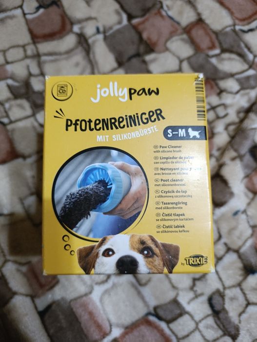 НОВА лапомийка для собак Trixie Jolly Paw S-M (лапомийник силіконовий)