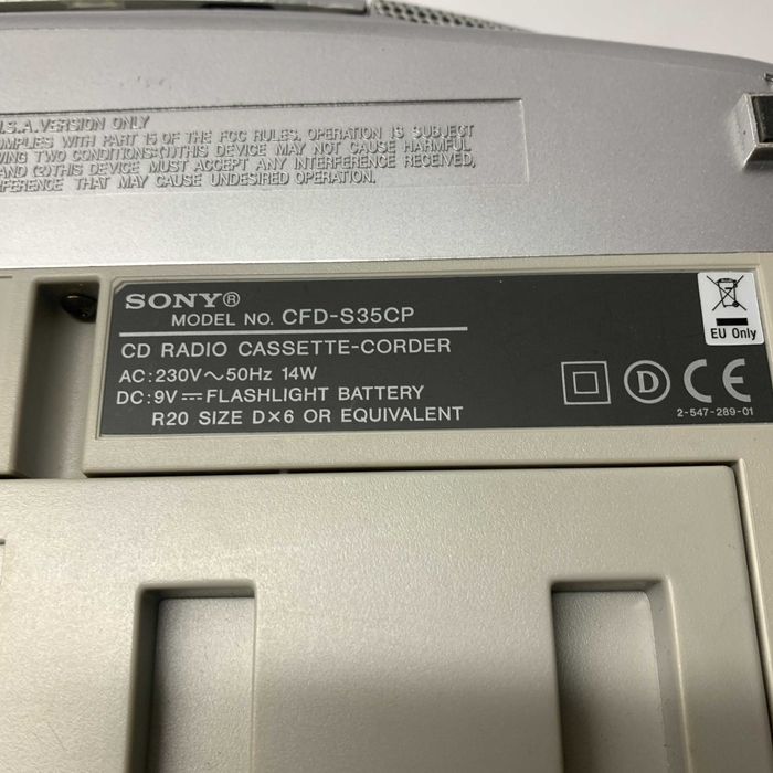 Магнітола Бумбокс Sony CFD-S35CP