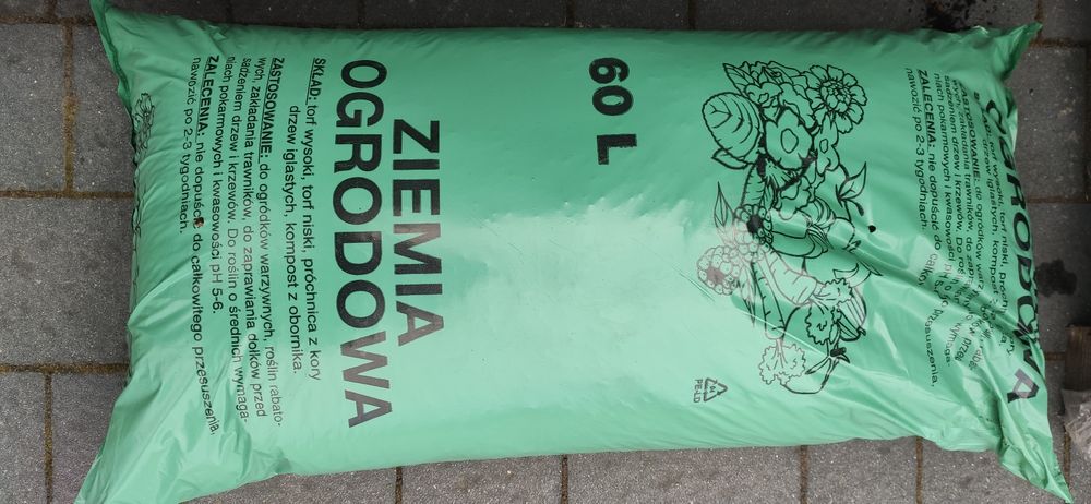 Kora sosnowa worki 80 litrowe, ziemia ogrodowa, torf
