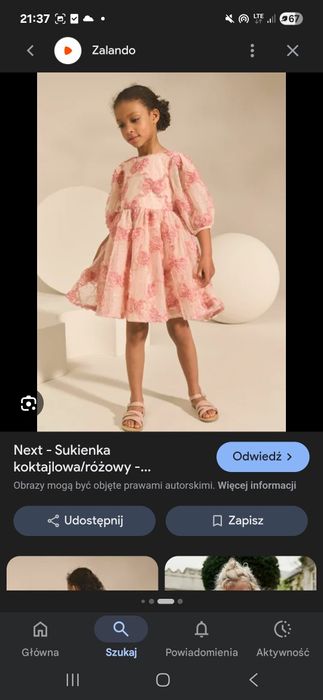 Sukienka next tiulowa 134