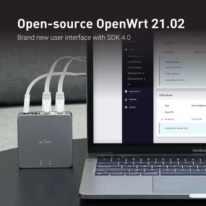 GL.iNet Brume 2 GL-MT2500 VPN Remote Gateway Сетевой шлюз OpenWRT