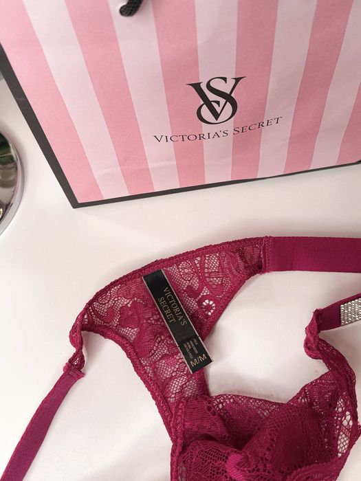Majtki stringi M 38 VS Victoria’s Secret nowe różowe malinowe