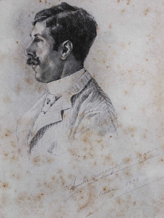 Conde de Sabugosa desenhado por D. Amélia Duquesa de Bragança foto