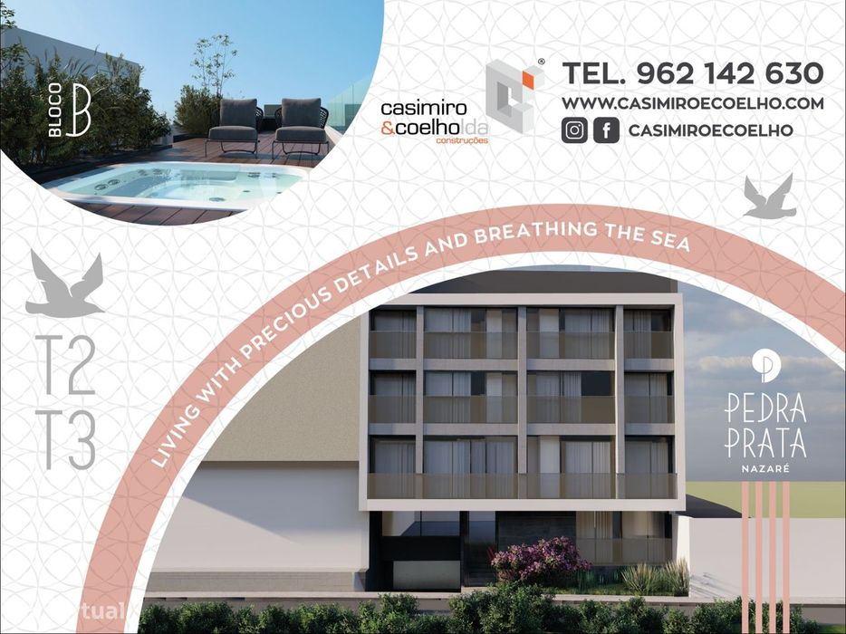Premium T2 - Edifício Pedra Prata - junto à praia - Nazaré