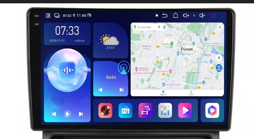 Markowe radio android  PROJACK  A600  6/128 GB - cena sklepowa 1499 zł