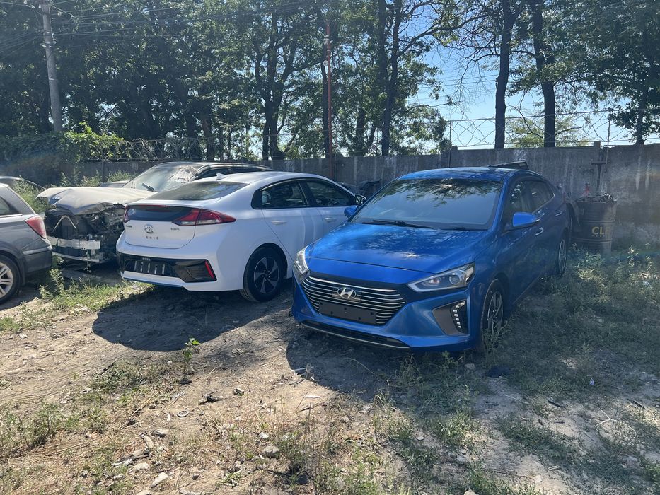 Разборка hyundai ioniq капот бампер фара мотор крыло двери ляда фонари батарея G4LE