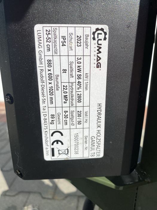 Łuparka pionowa Gamul T8