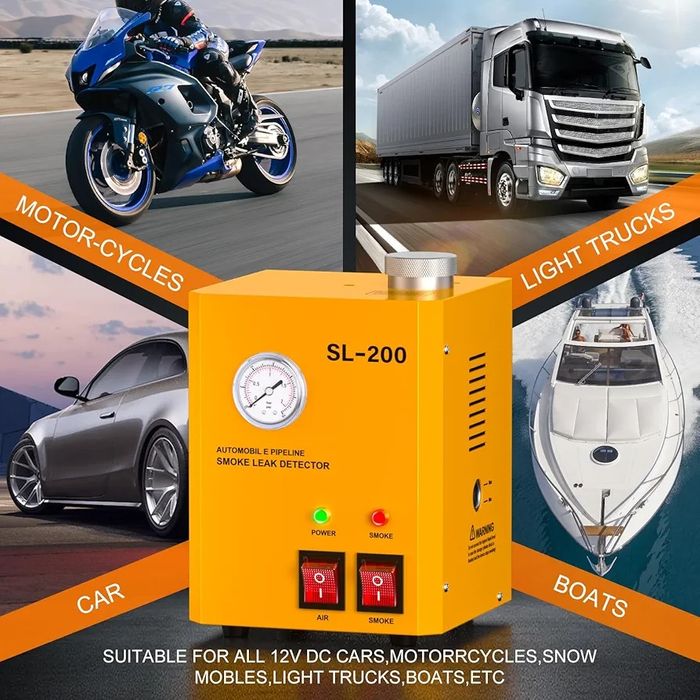 Автомобільний детектор витоків диму GODIAG SL200 з манометром.