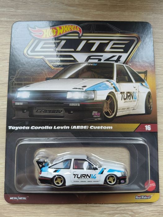 ミニカー Hot Wheels Elite 64 Toyota Corolla Levin HOT WHEELS ELITE 64 TOYOTA COROLLA LEVIN AE86 CUSTOM JCV06 1