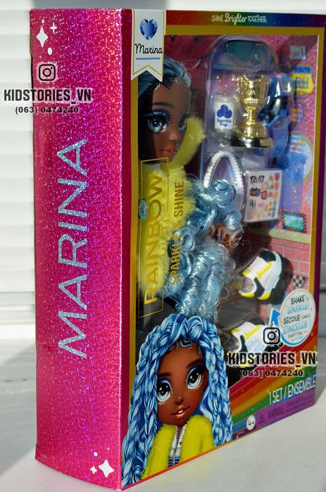 Rainbow High Sparkle & Shine MARINA лялька рейнбоу хай Маріна перегони