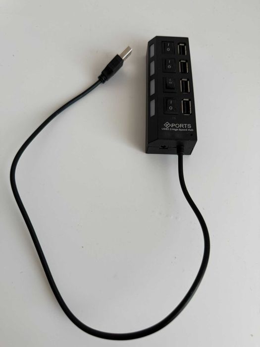 Rozdzielacz 4 Portów USB 2.0 High Speed Hub