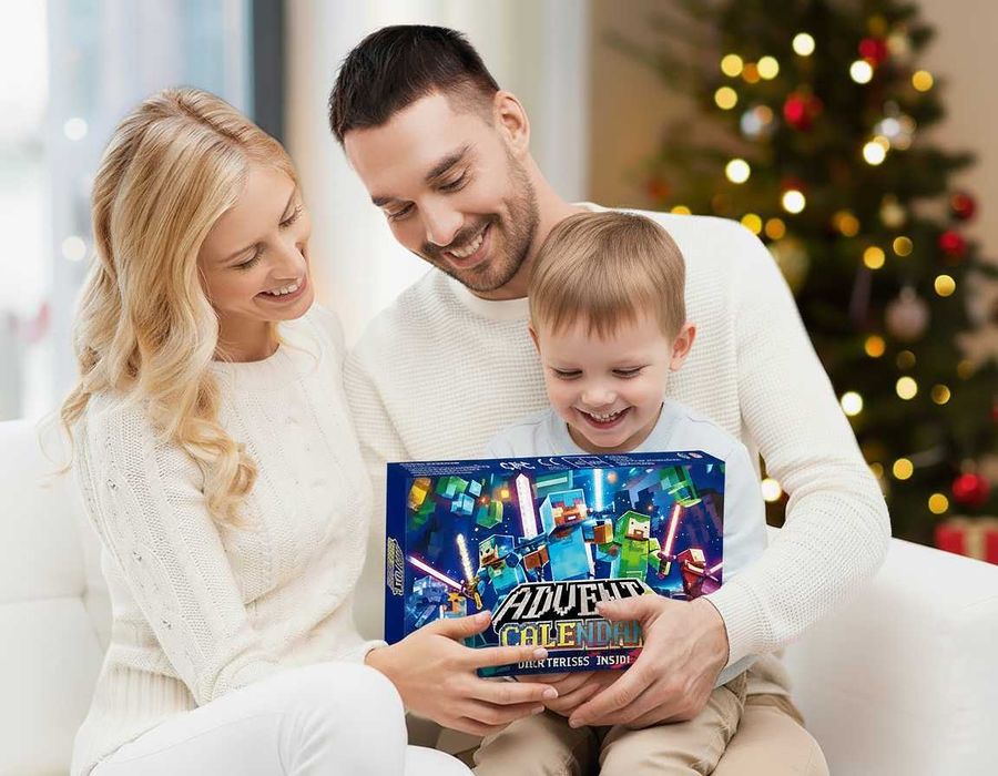 Адвент календарь Лего Майнкрафт на 24 окошка. Фигурки Lego Minecraft