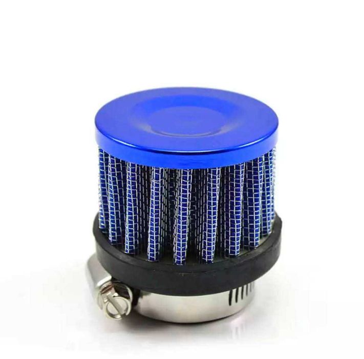 Filtros de ar 12 mm 25 mm cromado preto vermelho azul moto