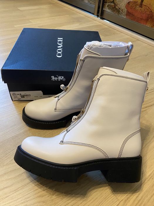 COACH оригинал. Новые кожаные ботинки от преміум бренда сапоги