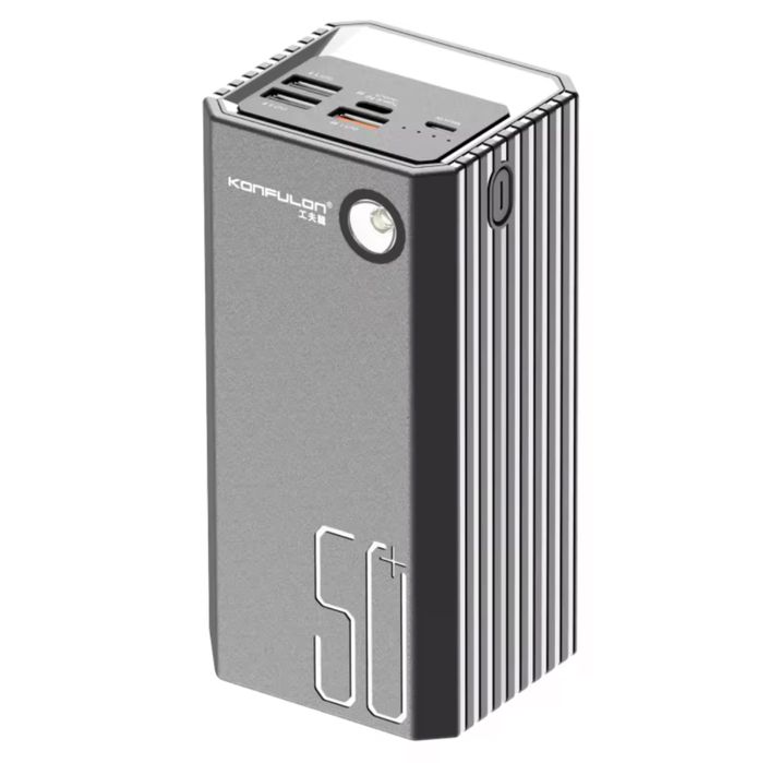 Power Bank Konfulon 22 50000mAh із ліхтариком чорний