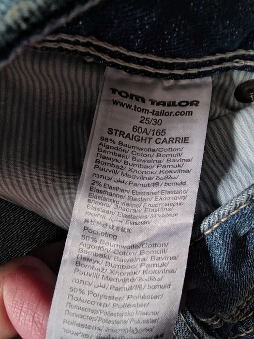 Nowe spodnie jeansy Tom Tailor typu proste 34 (W25 L30)  kod417