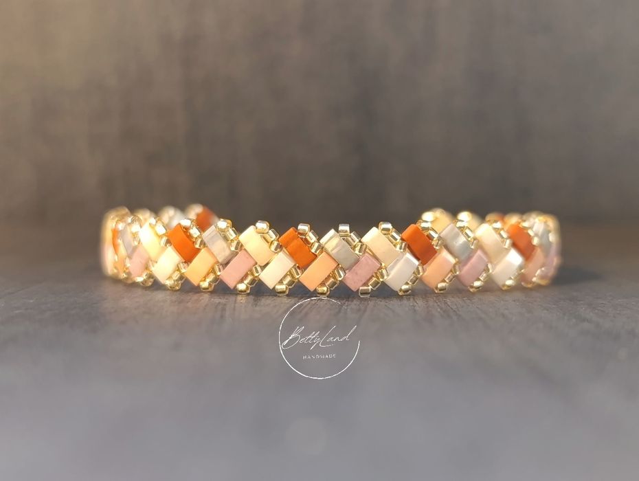 Zestaw dwóch bransoletek z koralików miyuki - handmade