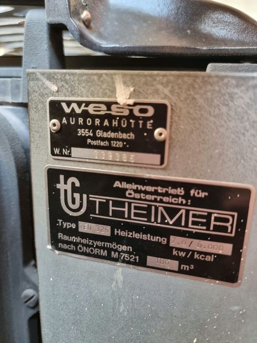 Німецька кахельна піч WESO