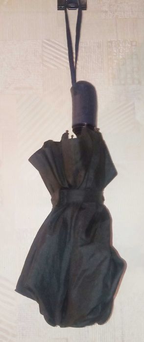 Парасолька чорна, автоматична, 100х57 см.