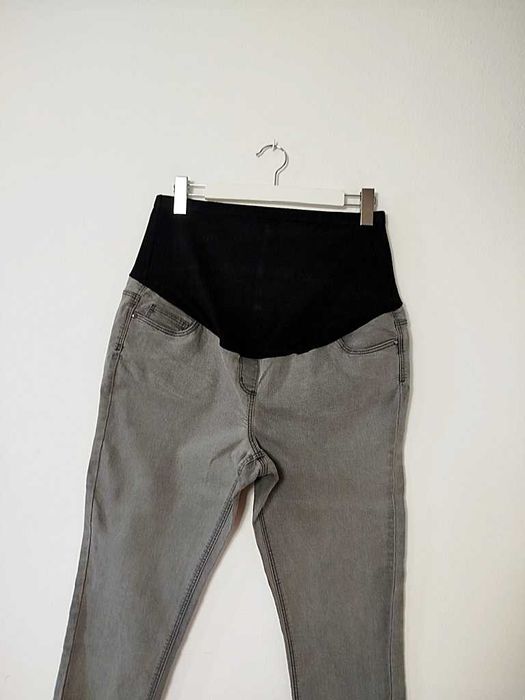 George ciążowe szare jeansy rurki