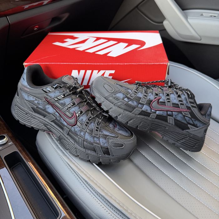 Чоловічі жіночі кросівки найк рефлективні Nike P-6000 black grey